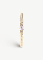 Heart Wings Bangle Bracelet