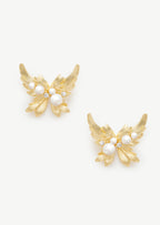 Butterfly Pearl Earrings