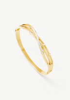 Pave Crossover Bangle