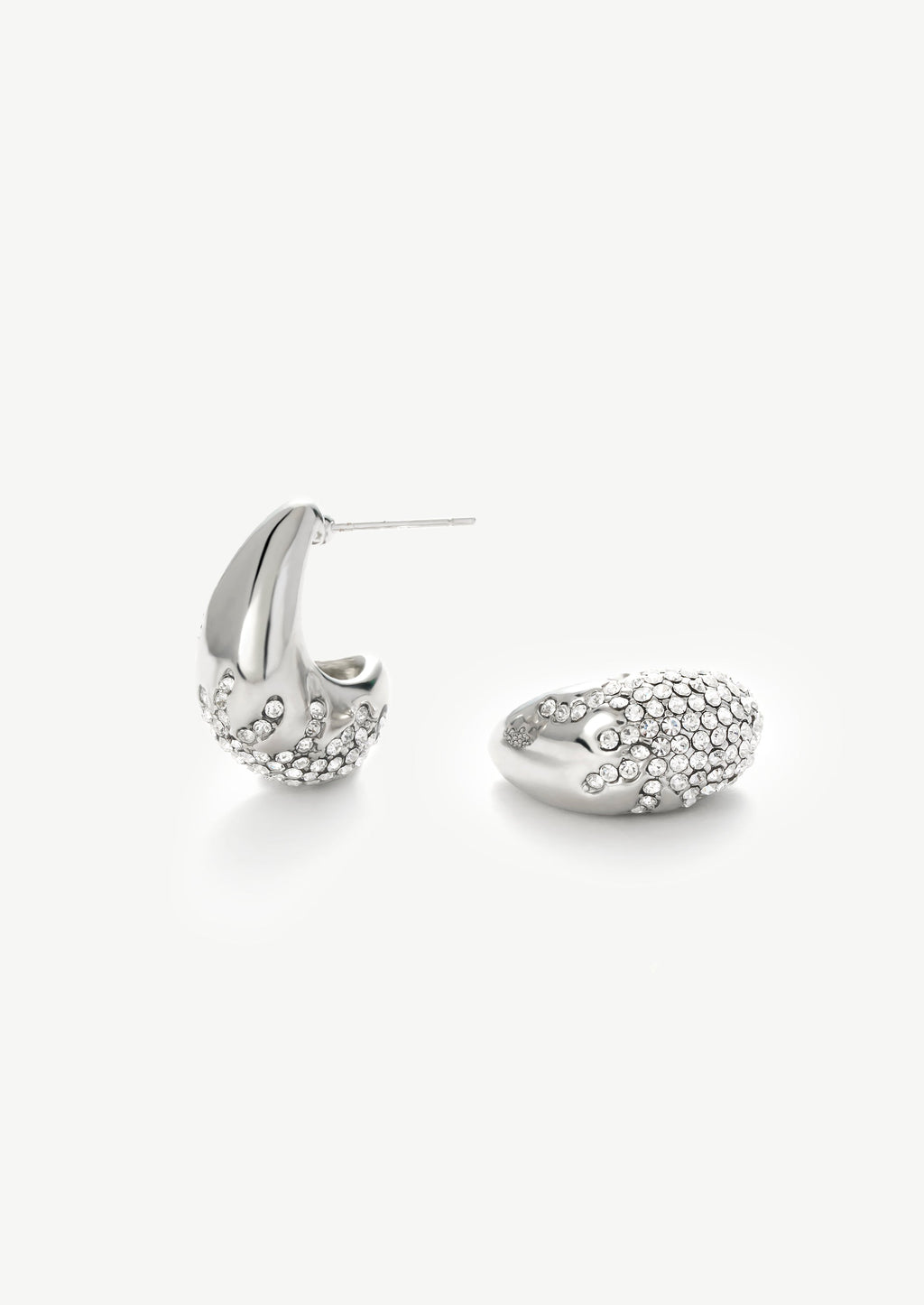 Gemstone Hoop Earrings