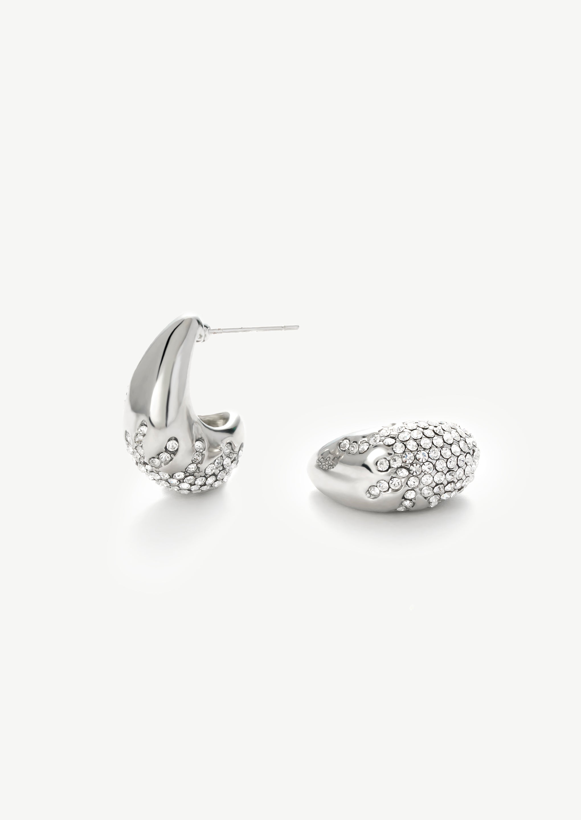 Gemstone Hoop Earrings