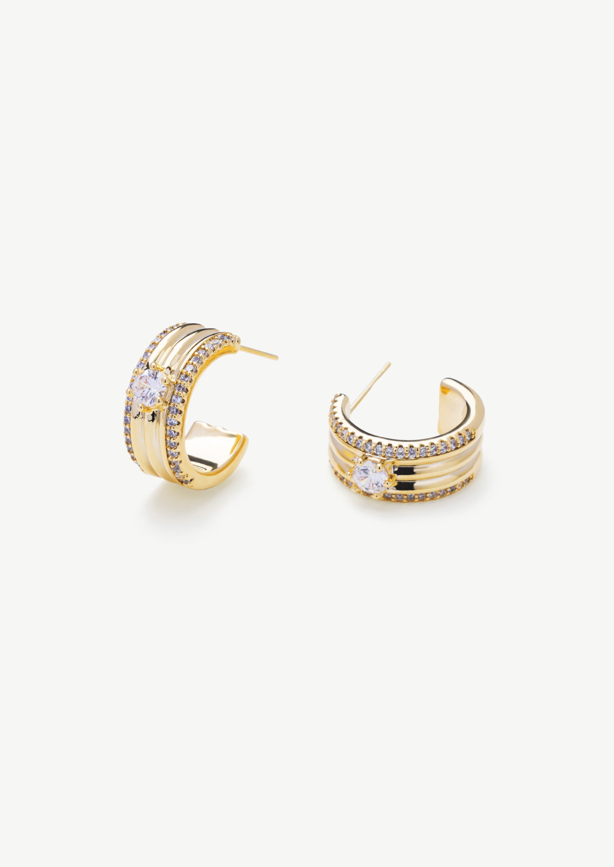 Shimmer Hoop Earrings
