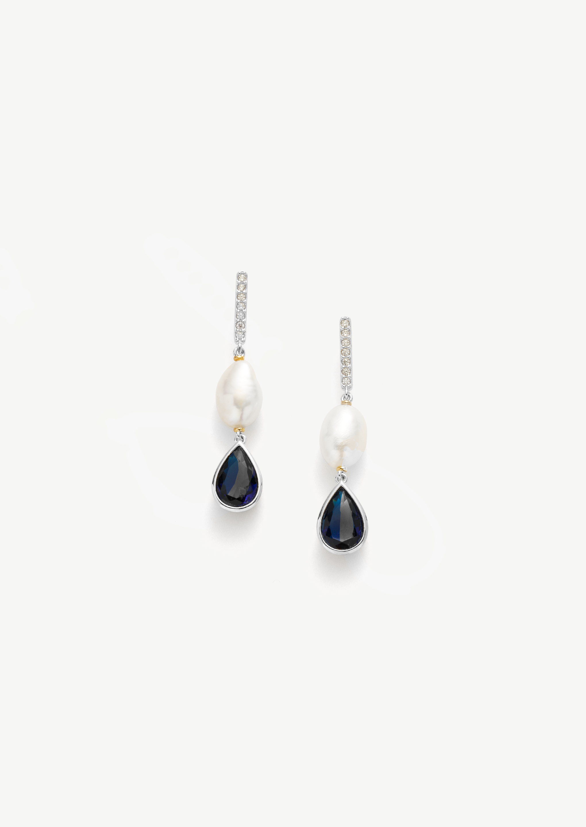 Double Pearl Beaded Pendant Necklace