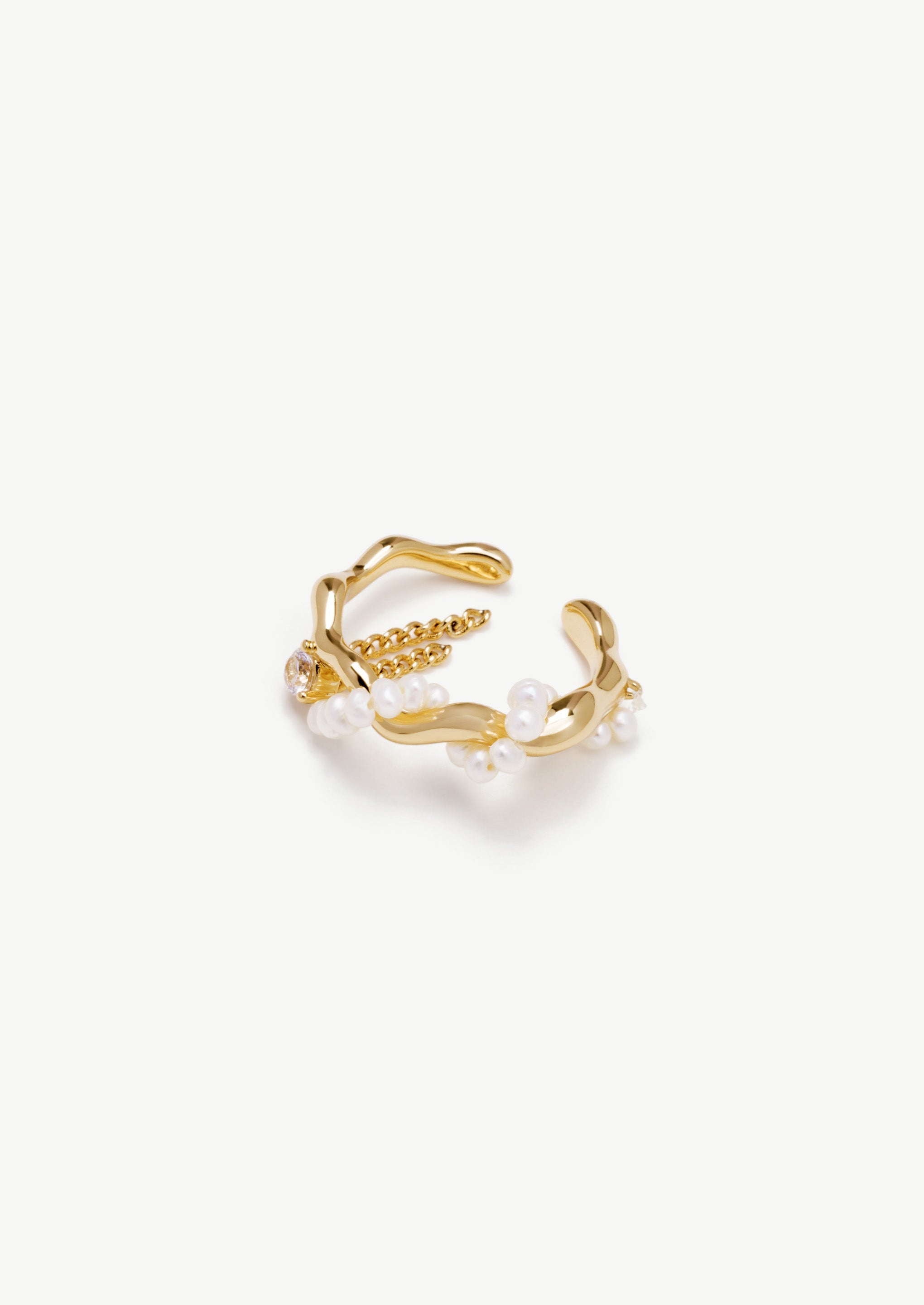 Pearl Wave Ring