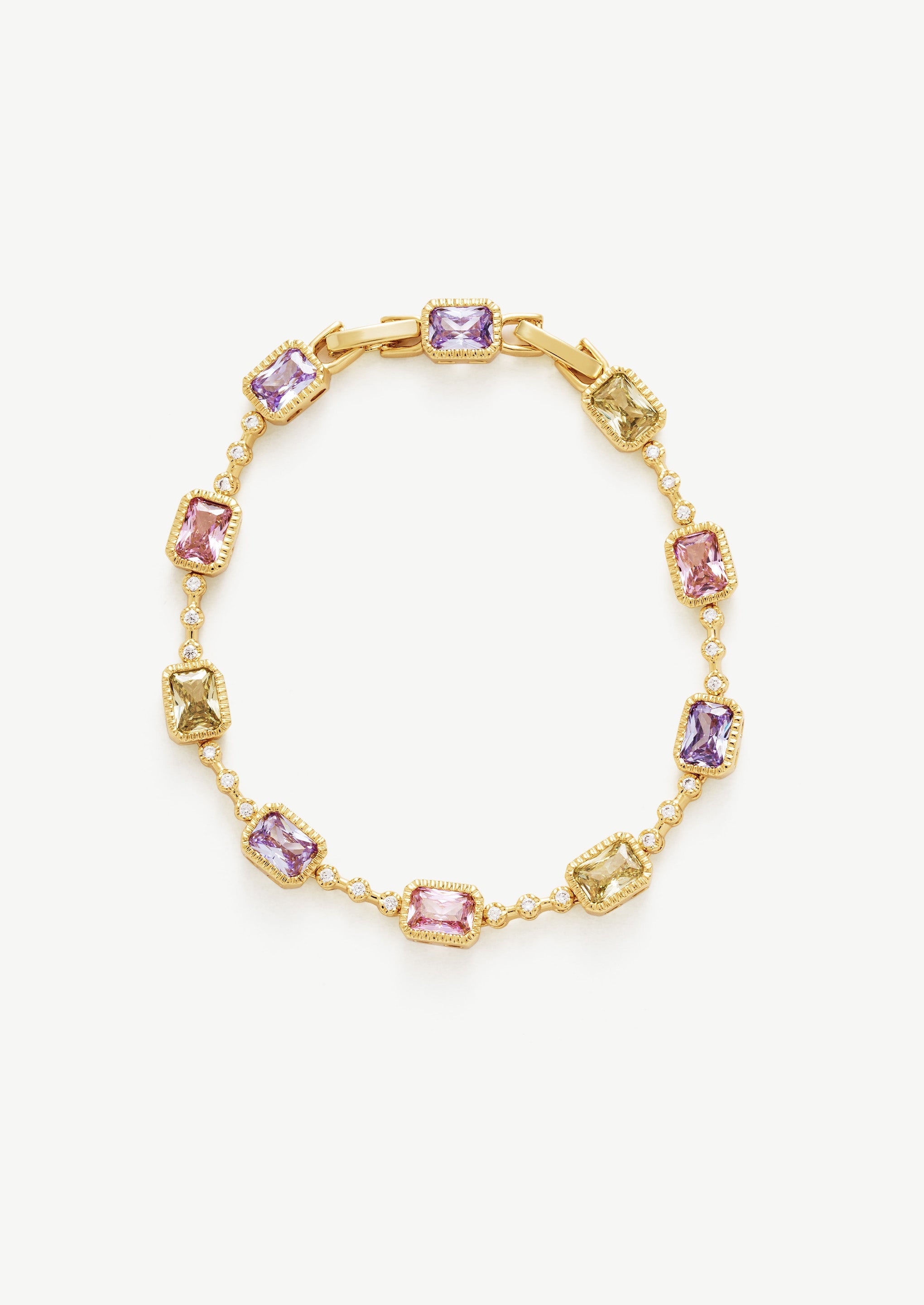 Colored Gemstone Bracelet