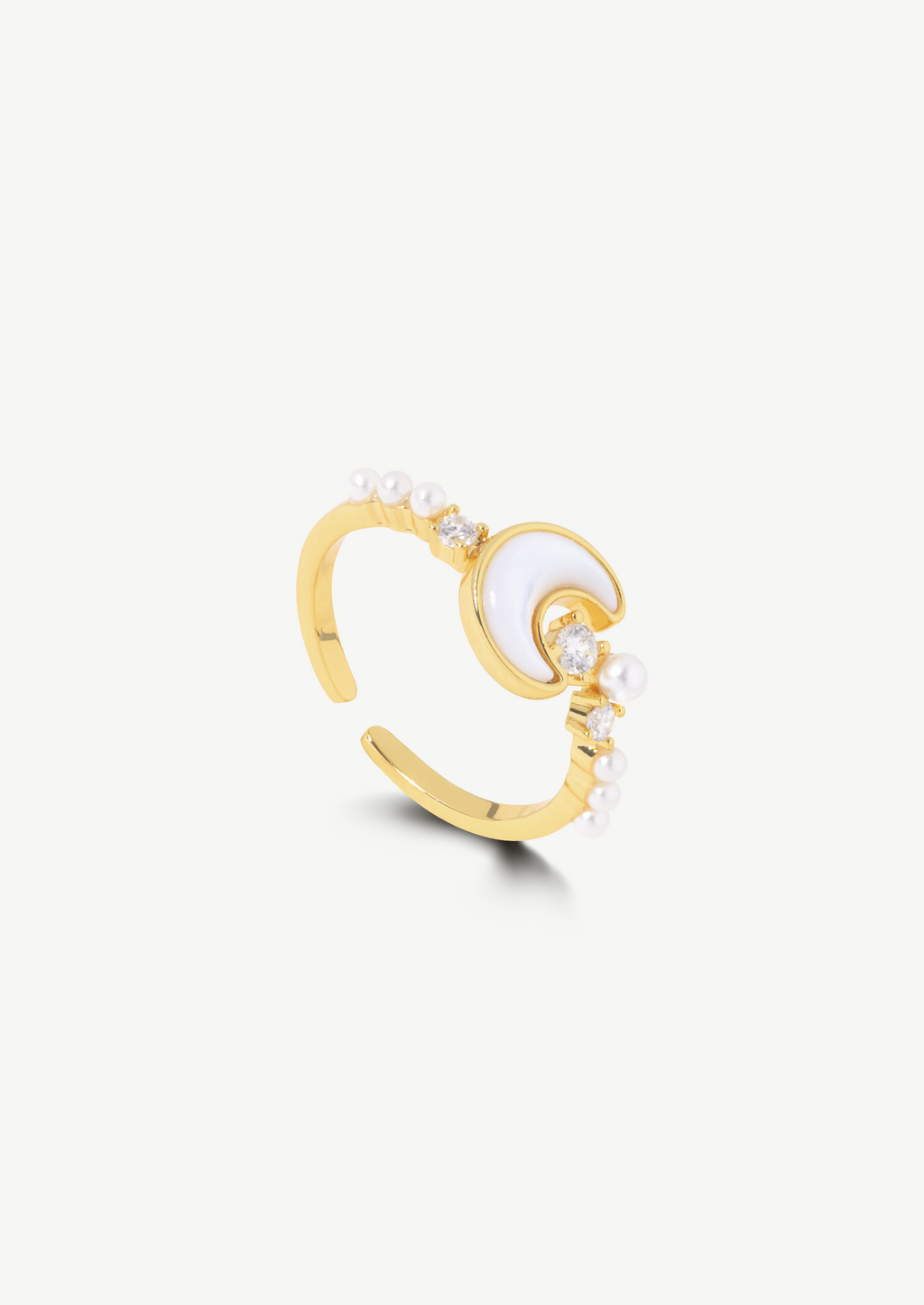 Moon Pearl Ring