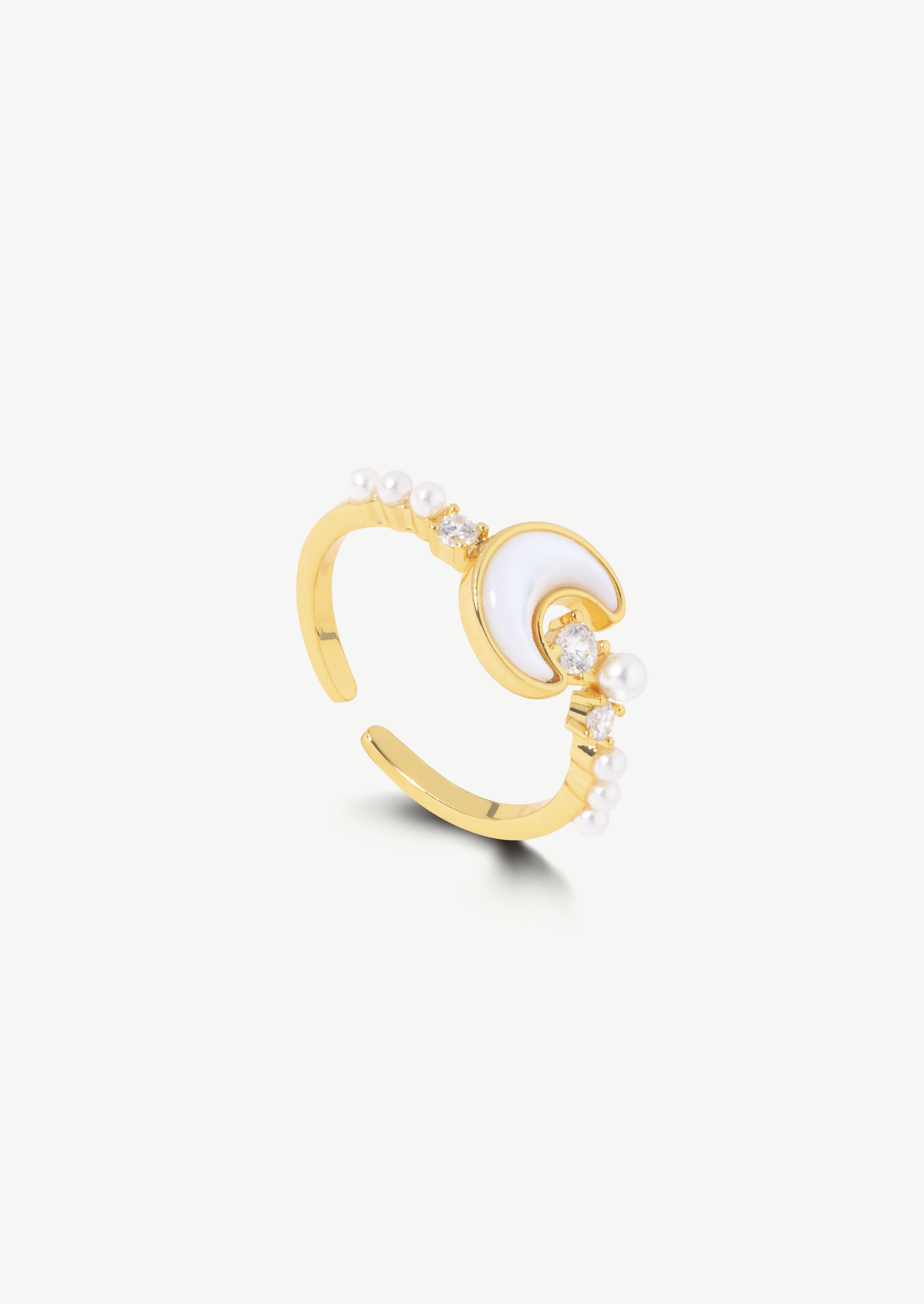 Moon Pearl Ring