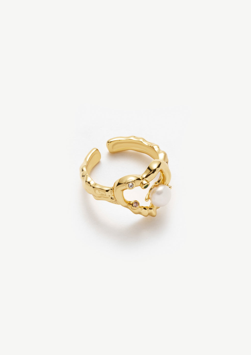 Pearl Heart Ring