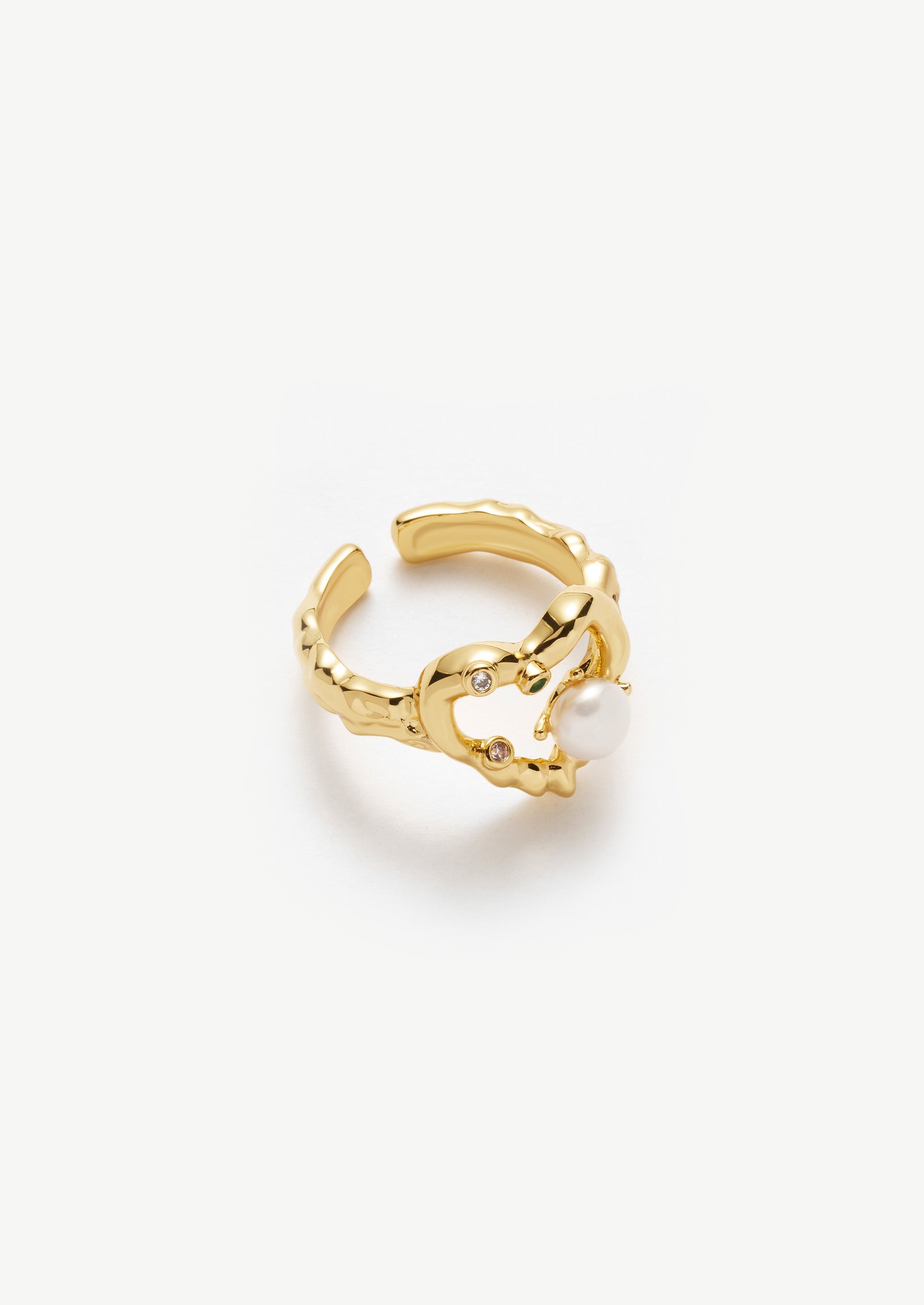 Pearl Heart Ring