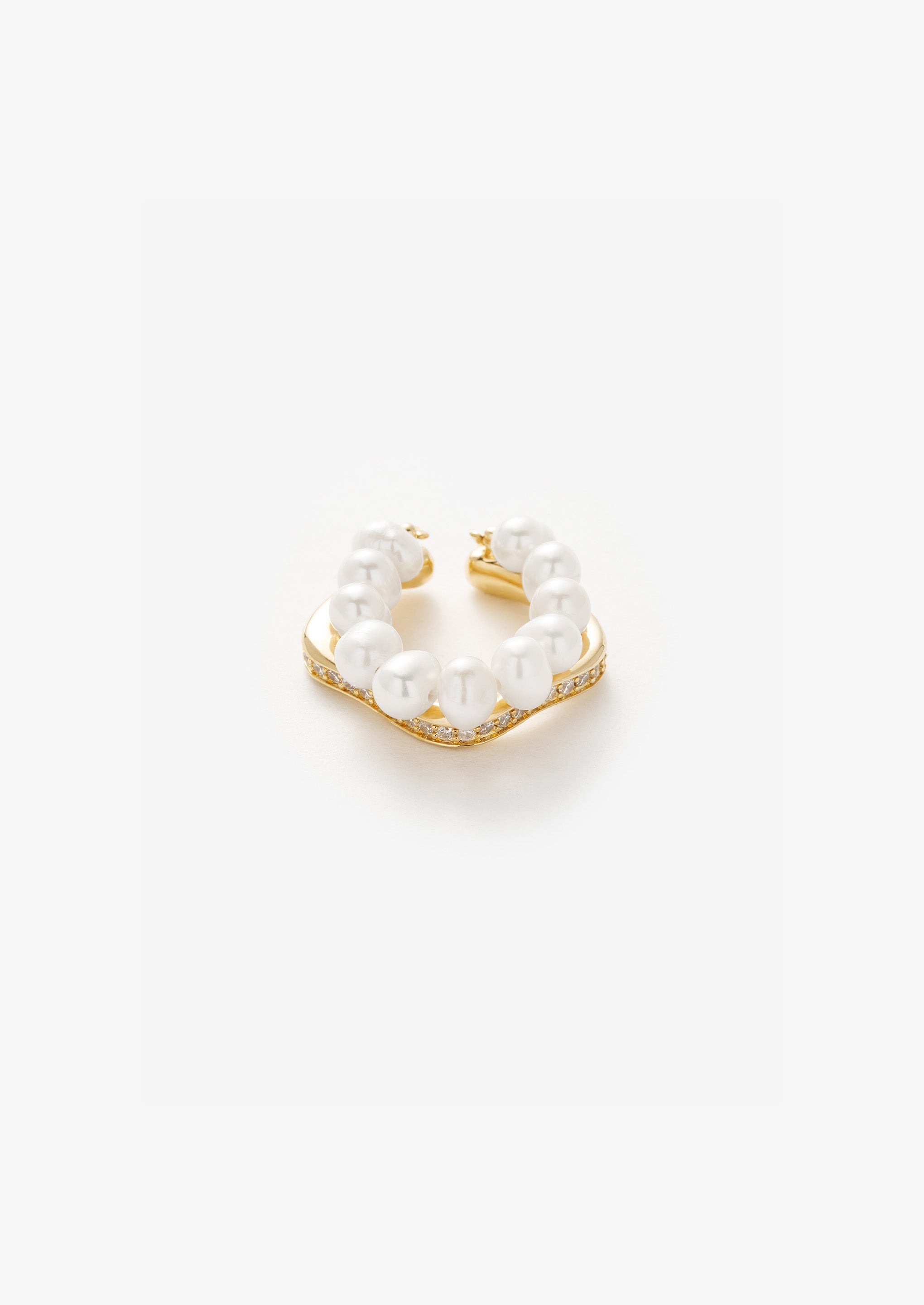 Pearl Double Stacking Ring
