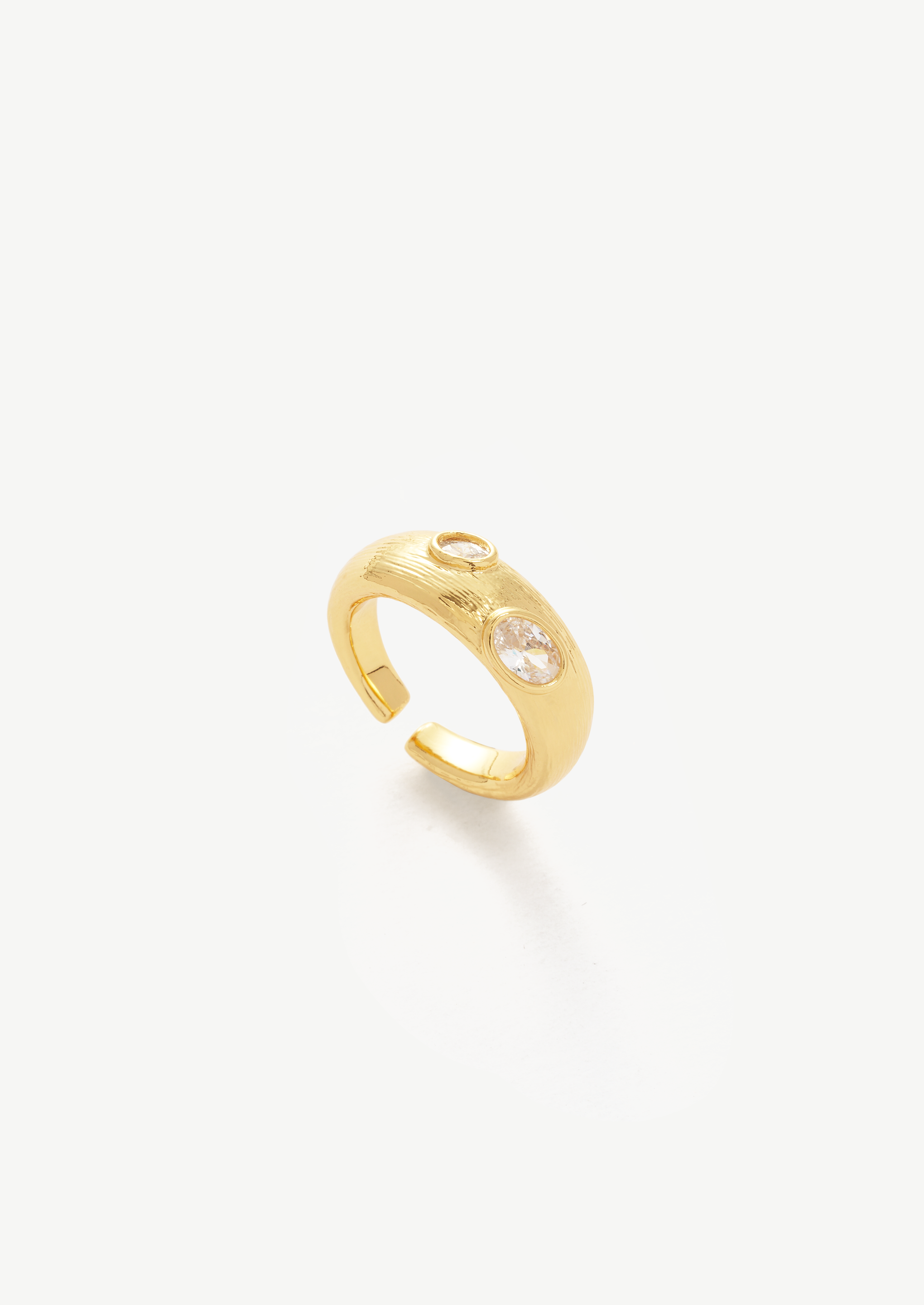 Gemstone Chunky Open Ring