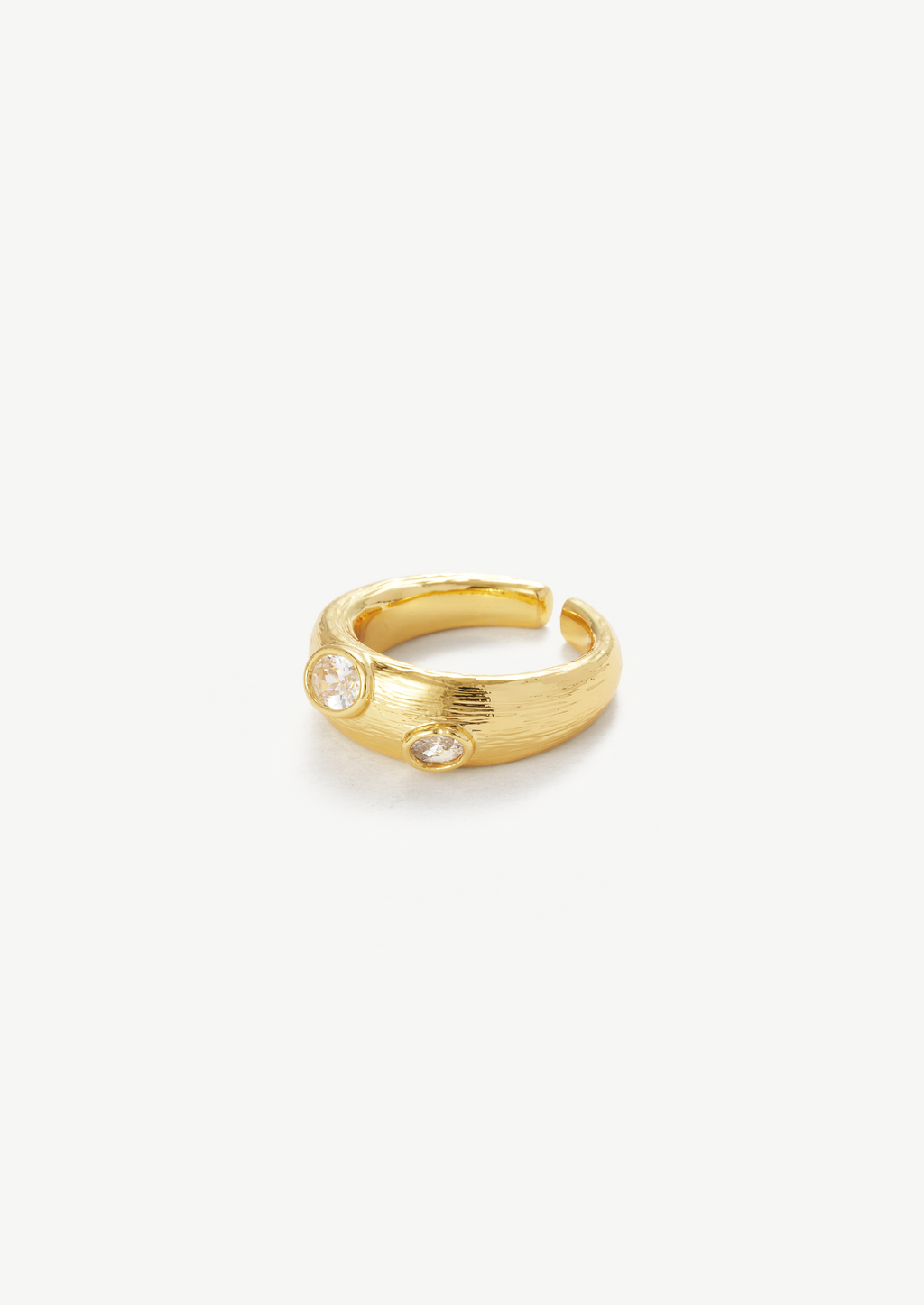 Gemstone Chunky Open Ring