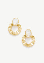 Baroque Textured Statement Earrings