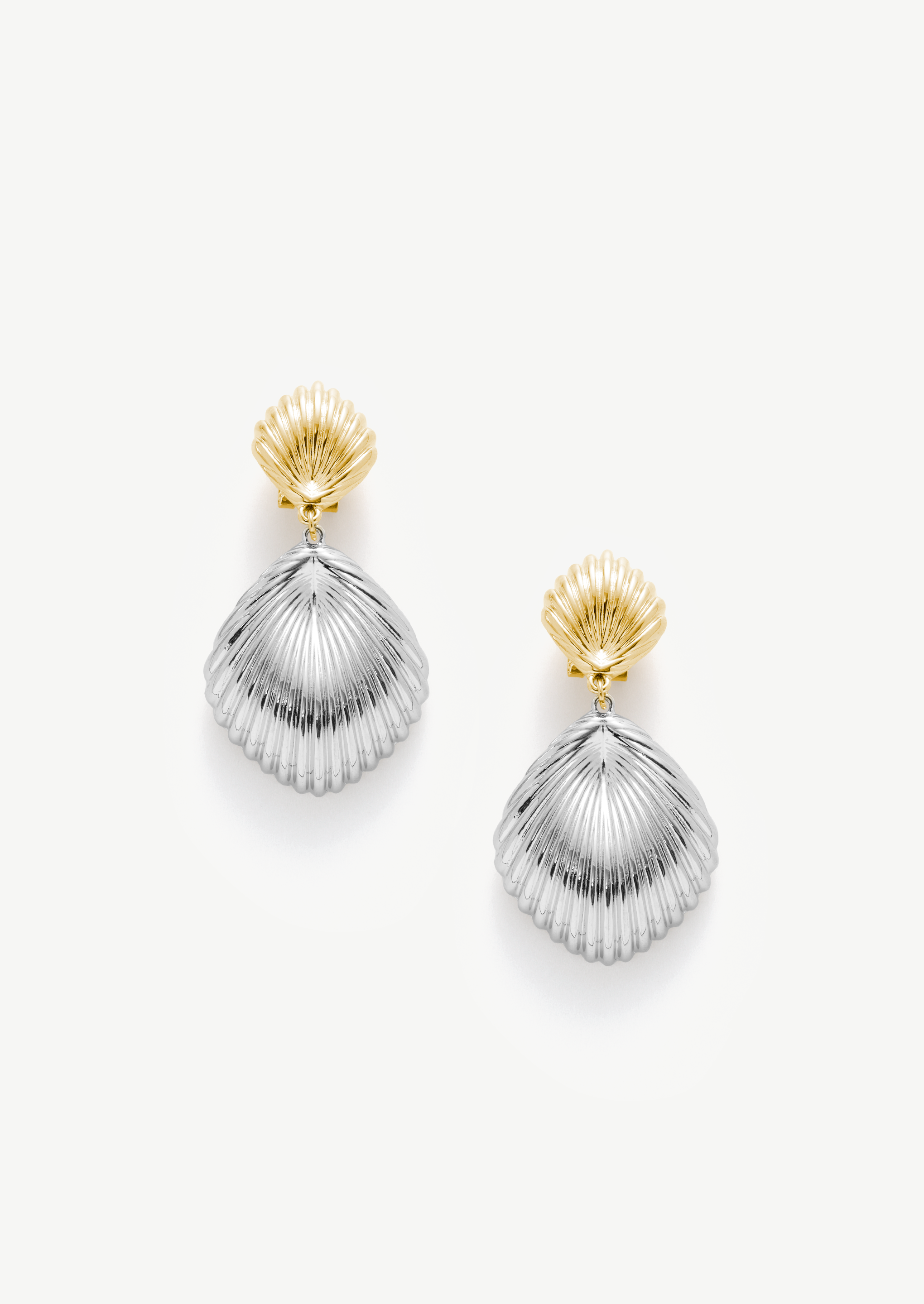 Mixed Seashell Drop Earrings