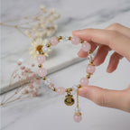 Natural rose quartz & natural white quartz