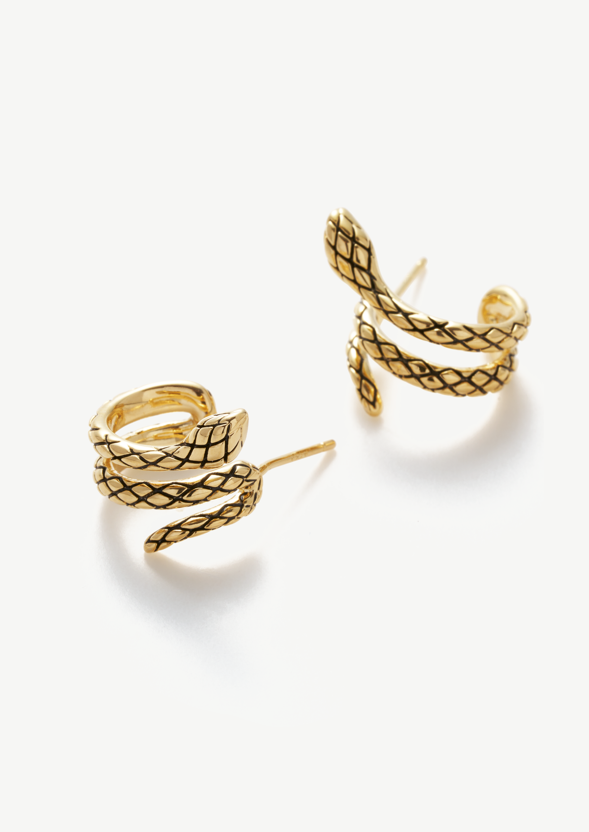 Snake Hoop Earrings