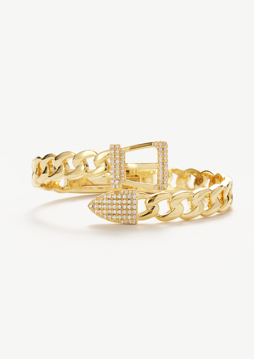 Statement Buckle Bangle Bracelet