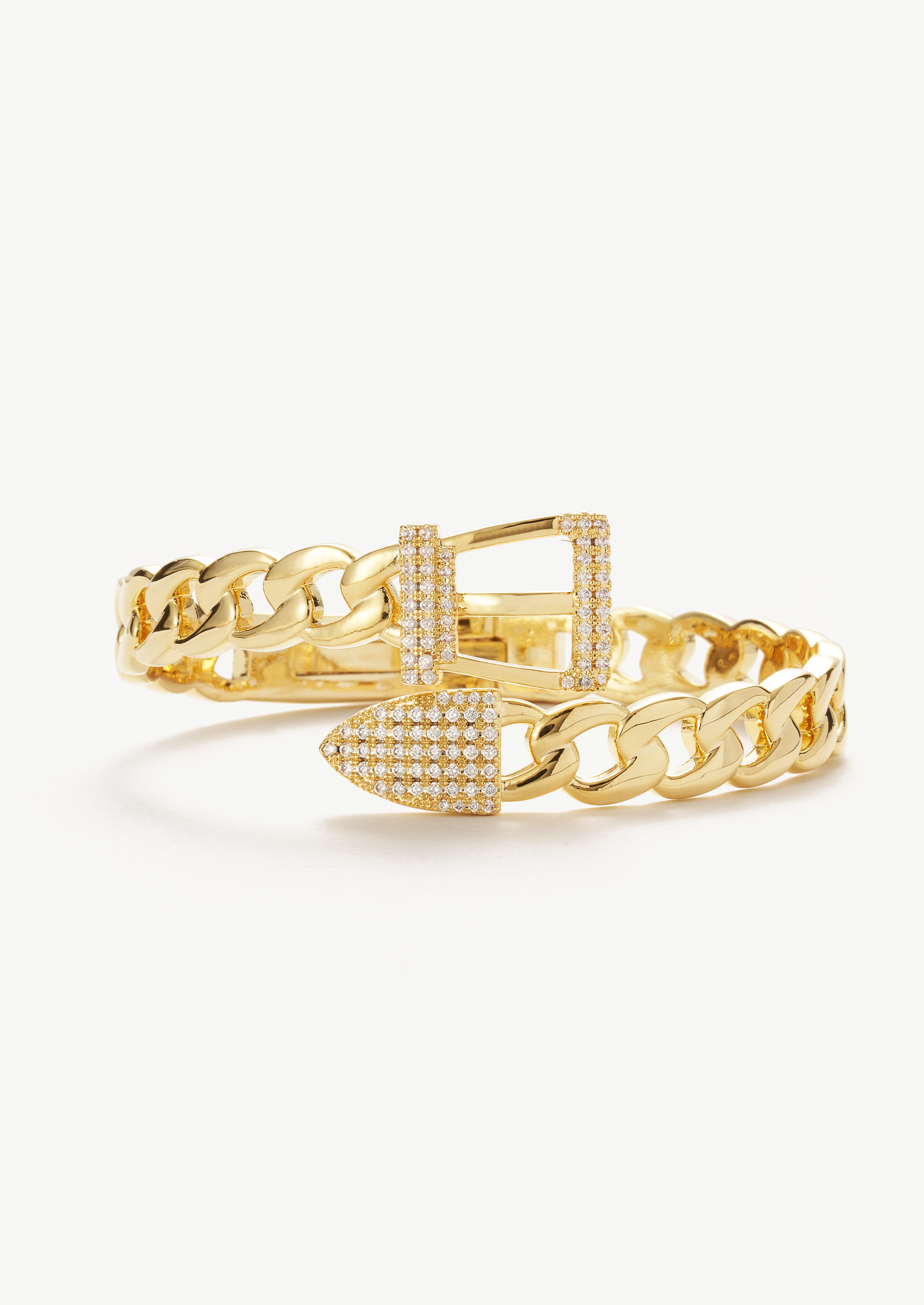 Statement Buckle Bangle Bracelet