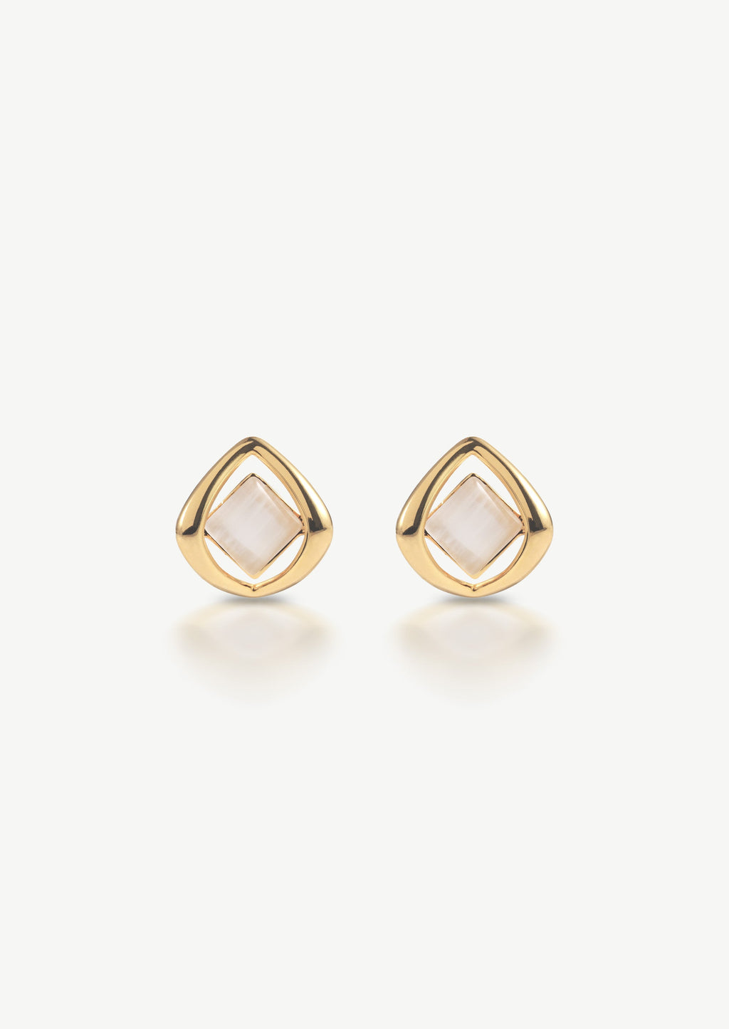 Double Square Stud Earrings