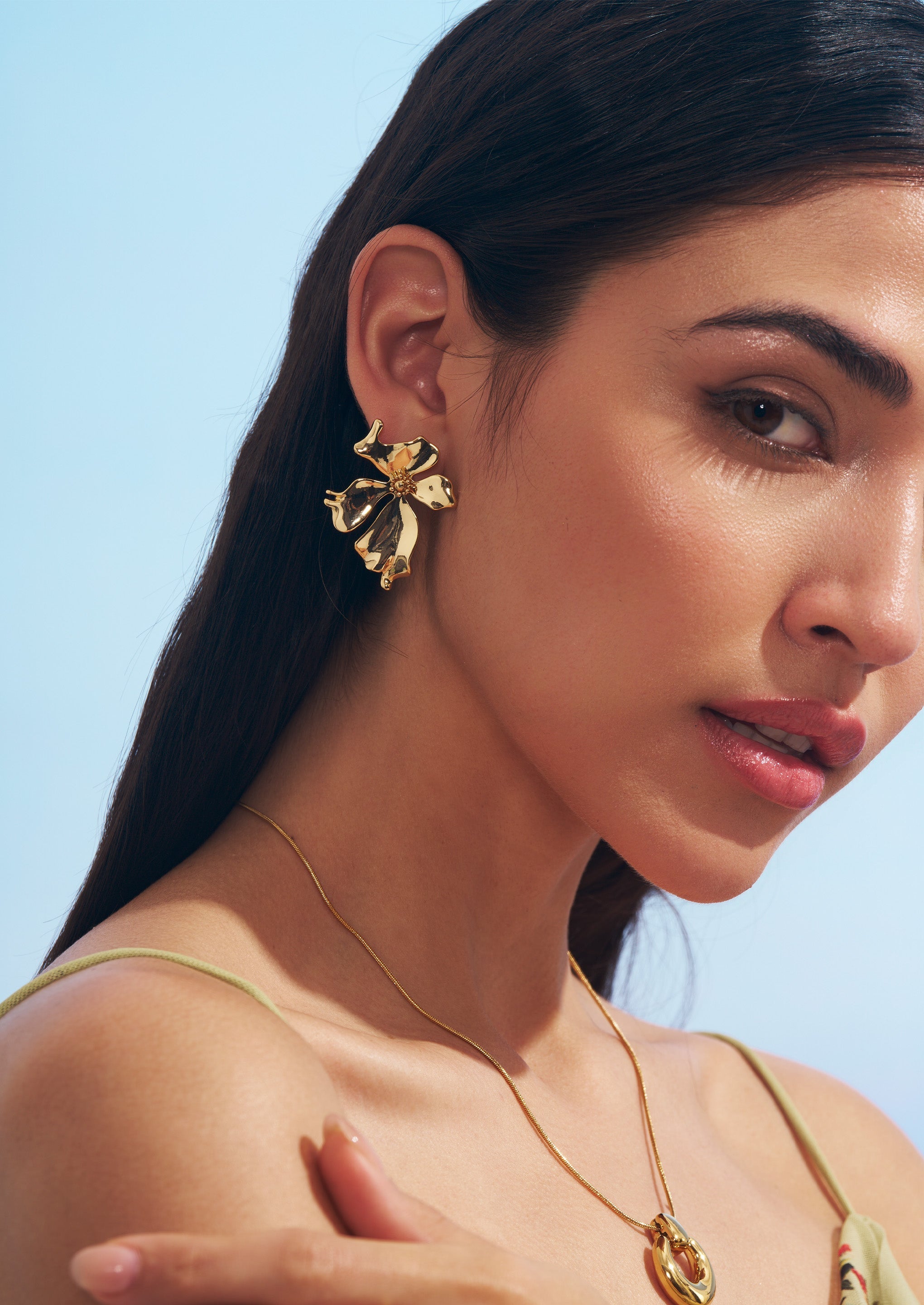 Flower Drop Earrings