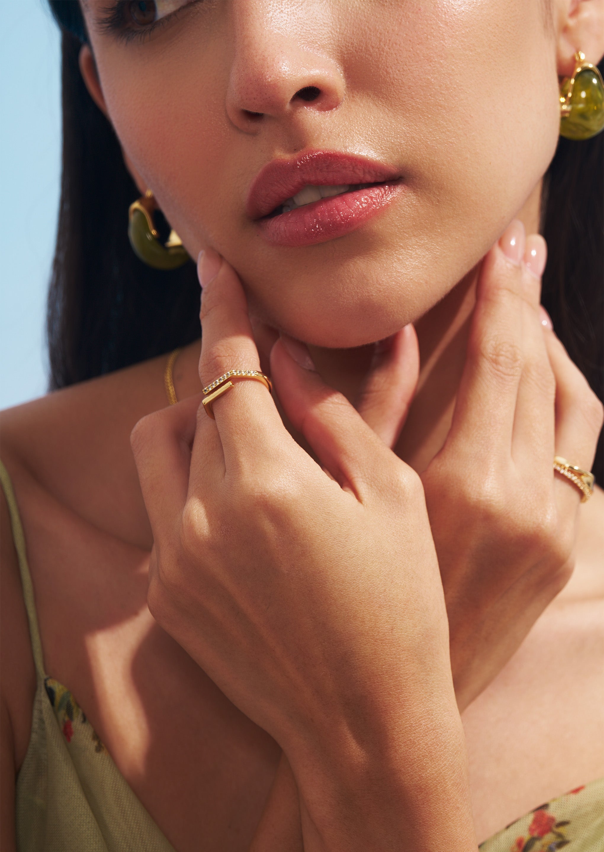 Pave Open Claw Ring