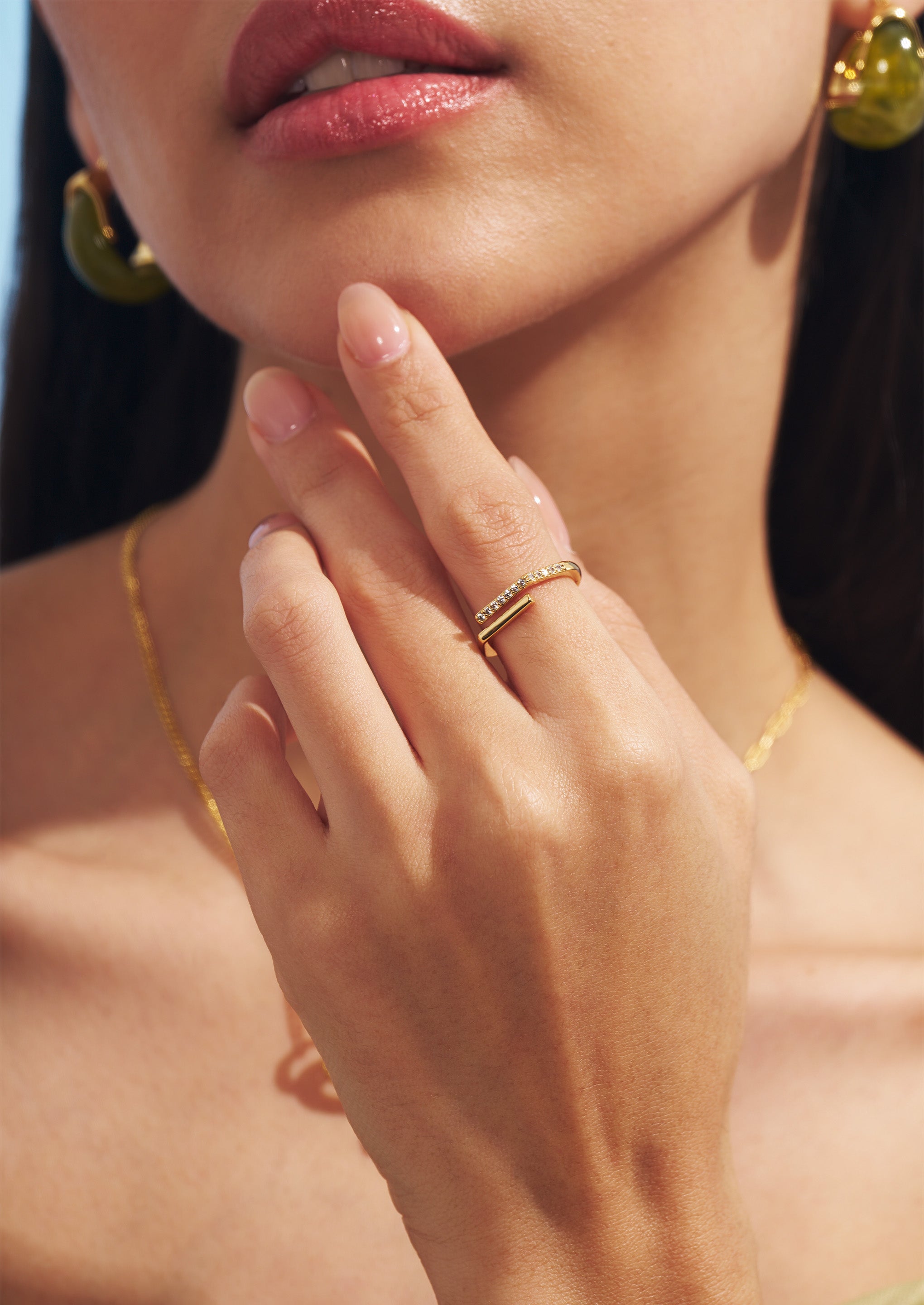 Pave Open Claw Ring