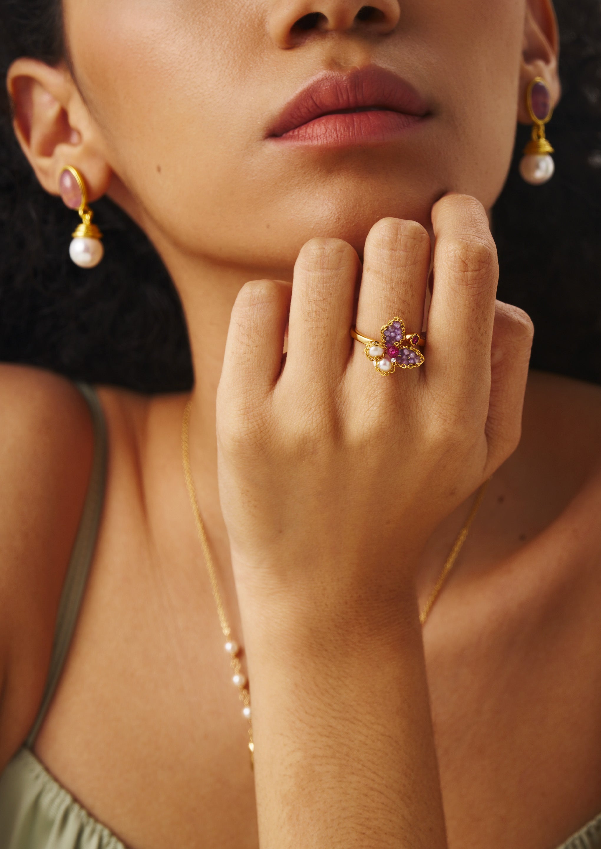 Pearl Butterfly Ring