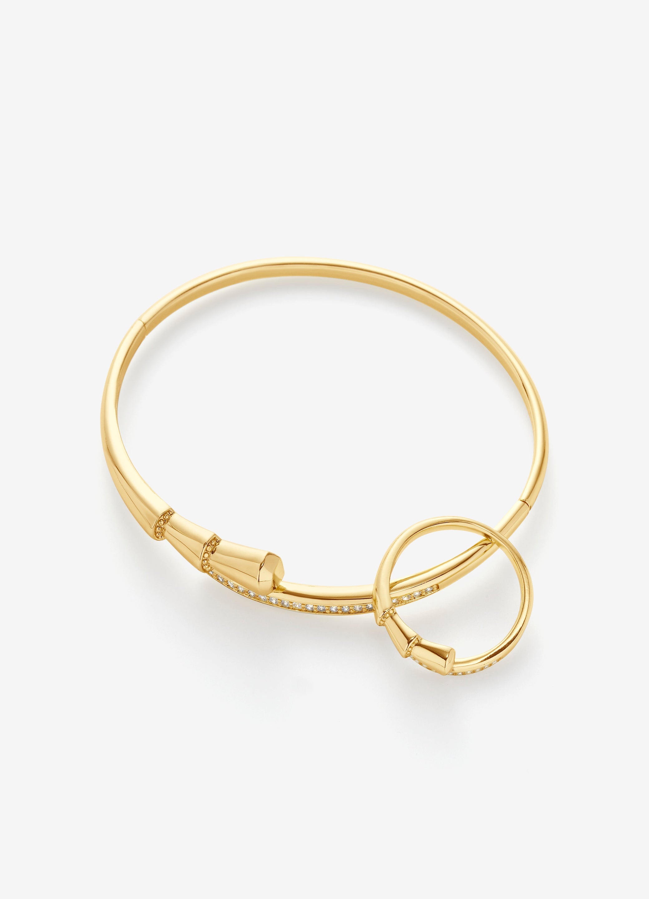 Bamboo Bracelet Ring Set