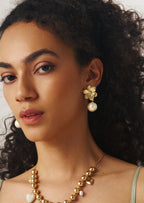Bloom Pearl Drop Earrings
