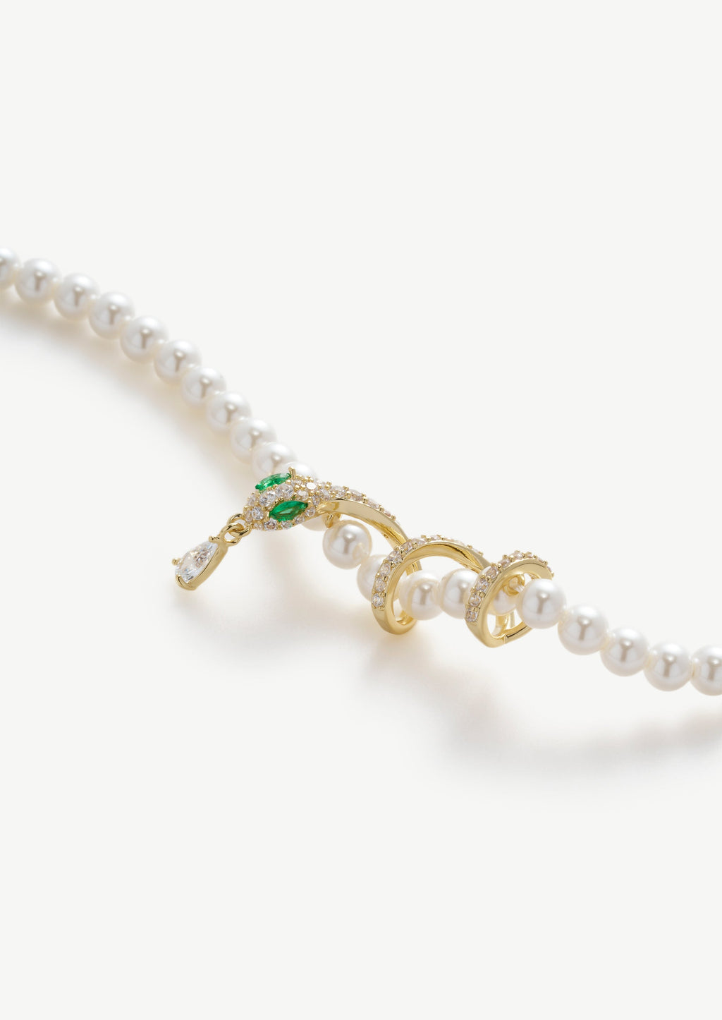 Serpent Pearl Necklace