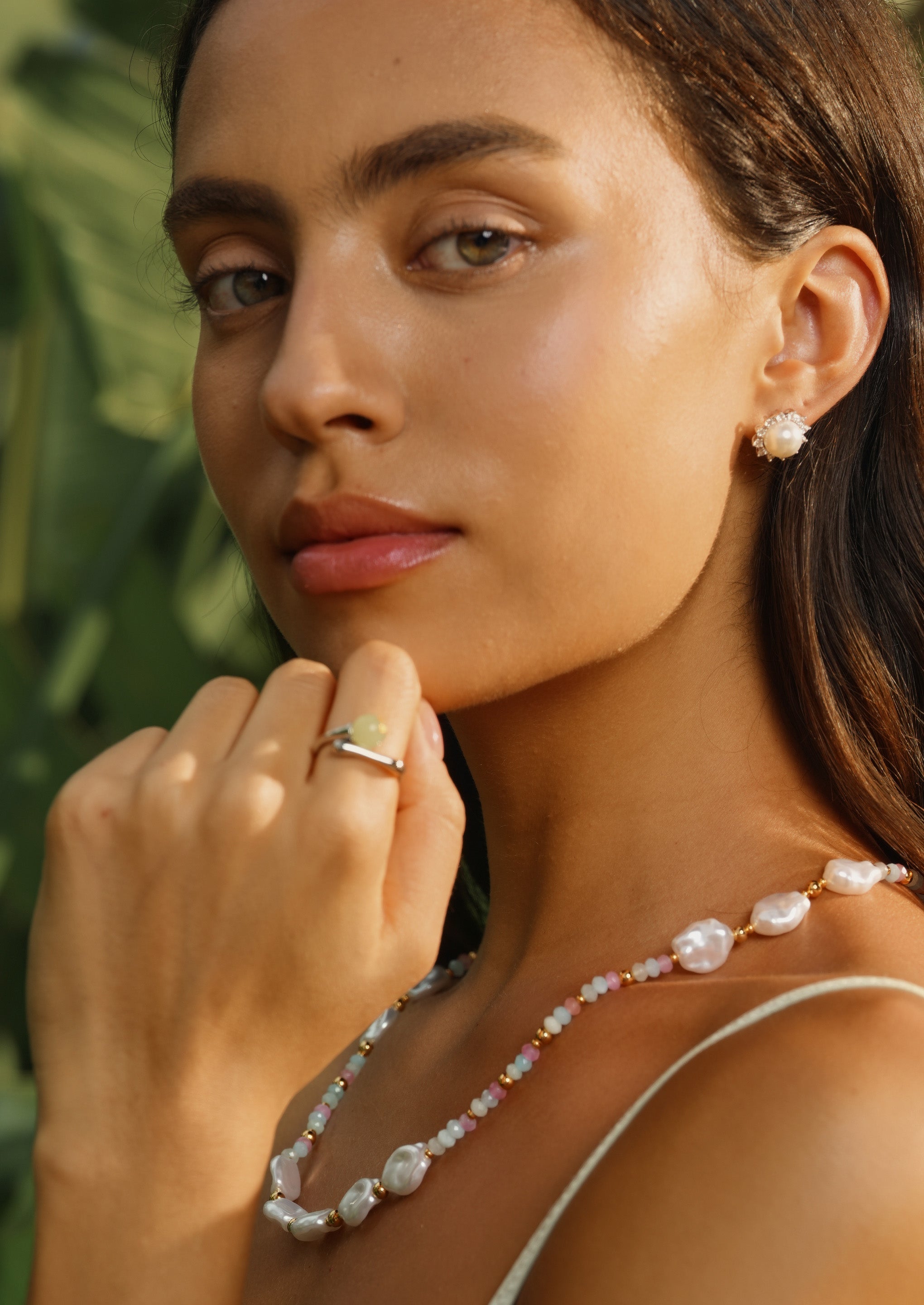 Crystal Open Ring