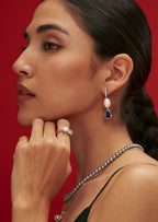 Double Pearl Beaded Pendant Necklace