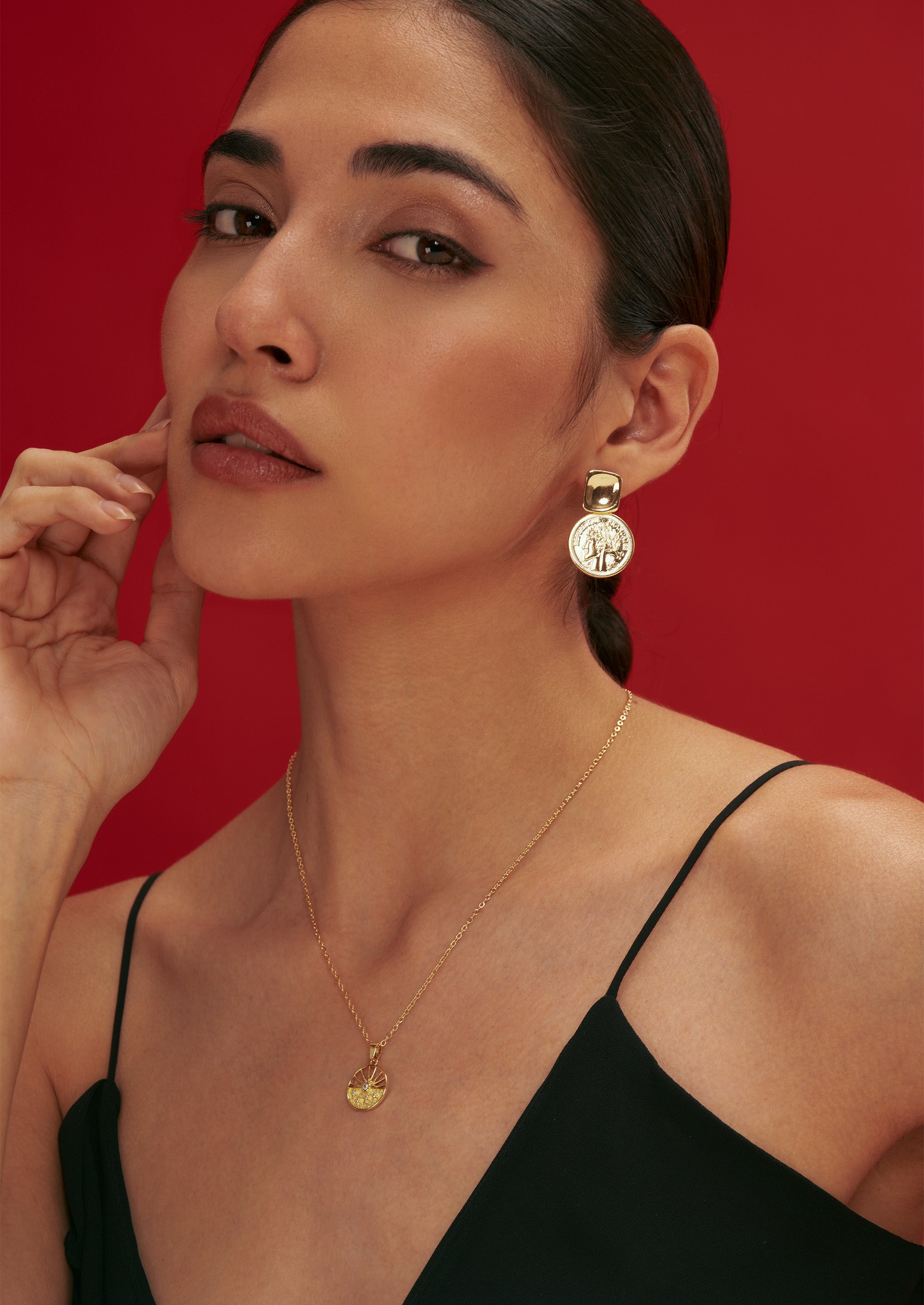 Roman Coin Earrings