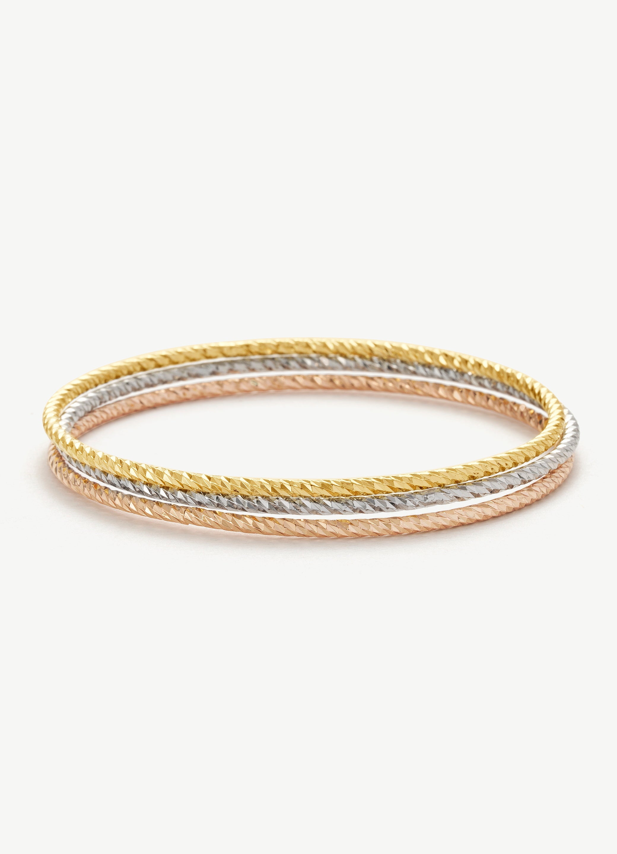 Classic Round Bangle Bracelet Set