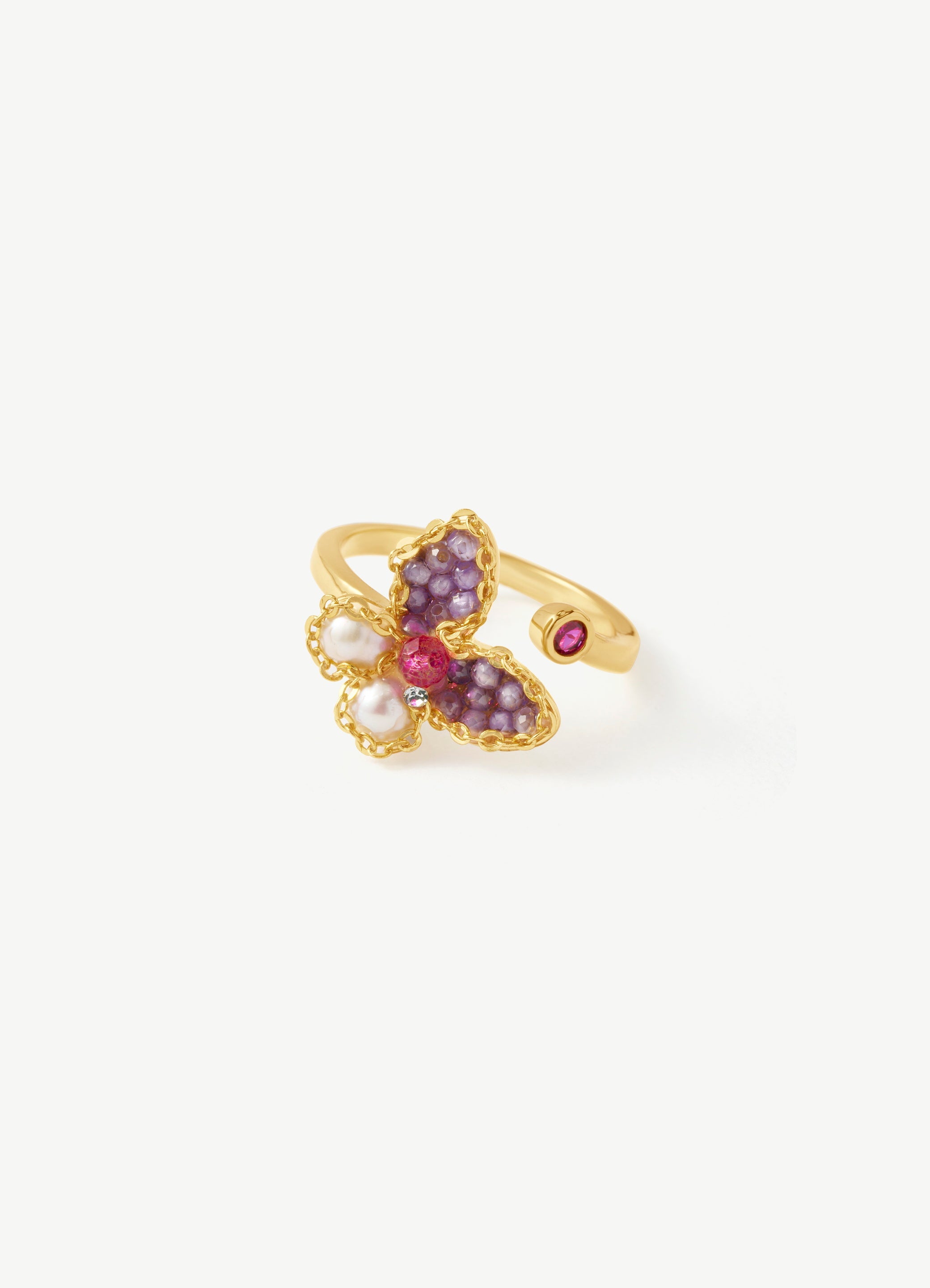 Pearl Butterfly Ring