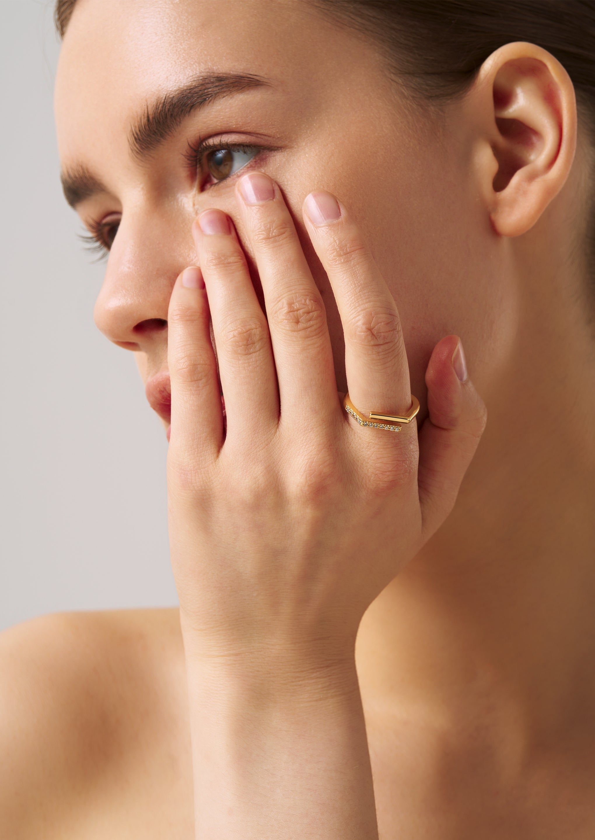 Pave Open Claw Ring