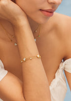 Heart Double Chain Bracelet