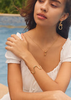 Molten Wave Cuff Bracelet