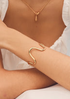 Molten Wave Cuff Bracelet