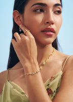 Heart Bow Charm Bracelet