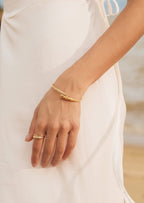 Bamboo Bracelet Ring Set
