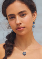 Blue Heart Pendant Necklace