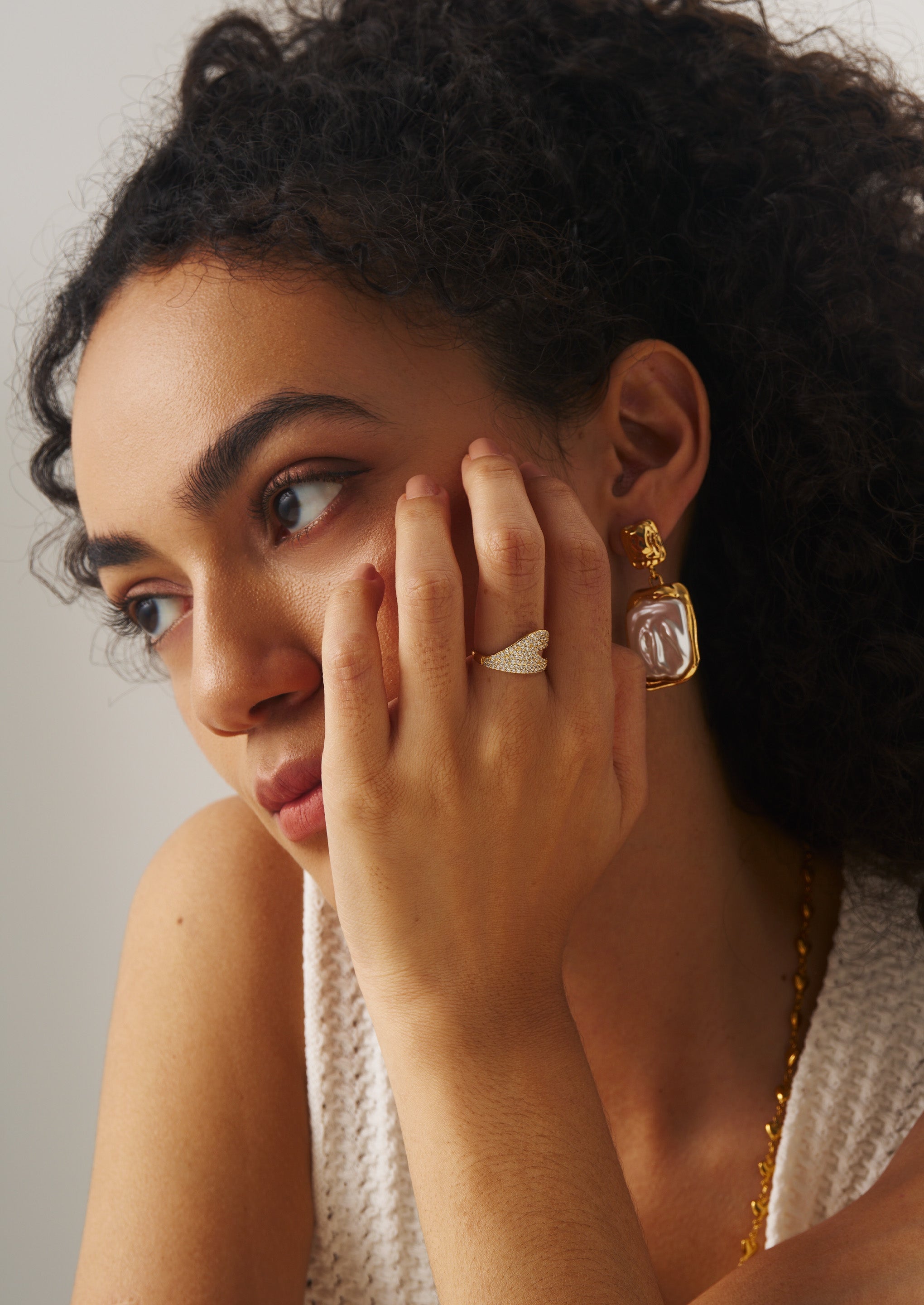 Pave Gemstone Ring