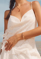 Shell Gold Link Bracelet