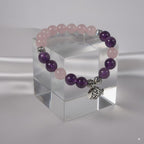 Rose quartz & amethyst