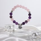 Rose quartz & amethyst