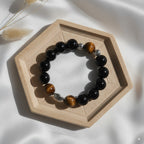 Obsidian 12# Yellow Tiger Eye 12#