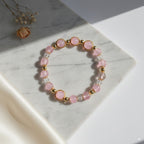 Pink cat's eye stone