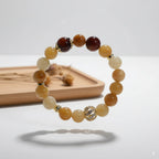 Yellow chalcedony & red agate
