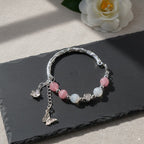 Rose quartz & moonstone & white chalcedony